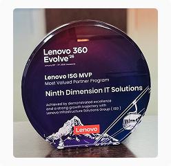 Lenovo ISG MVP Most Valued Partner 2026 award