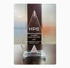Networking Solution Provider of the Year 2025 India award HPE